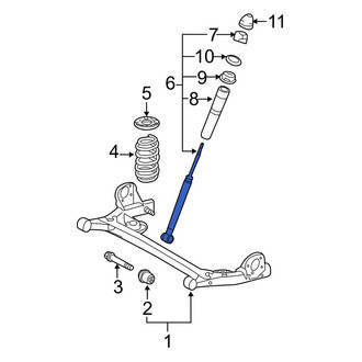 Toyota OE - Rear Suspension Shock Absorber