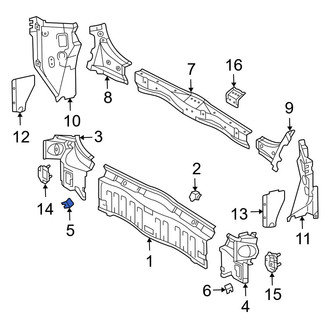 Toyota OE - Right Rear Body Reinforcement Plate
