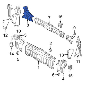 Toyota OE - Rear Right Inner Rear Body Panel