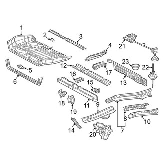 Toyota OE - Rear Body & Floor - Floor & Rails
