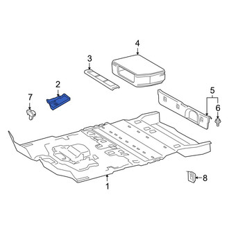 Toyota OE - Rear Left Trunk Floor Access Cover