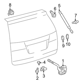 Toyota OE - Lift Gate - Lock & Hardware (W/O Power Door)