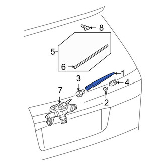 Toyota OE - Rear Wiper Arm