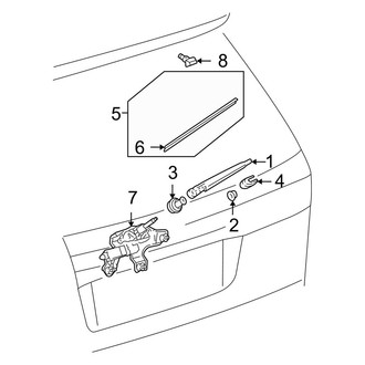 Toyota OE - Rear Wiper Blade