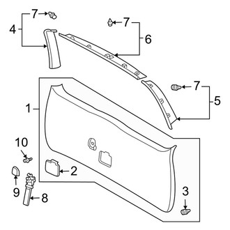 Toyota OE - Lift Gate - Interior Trim