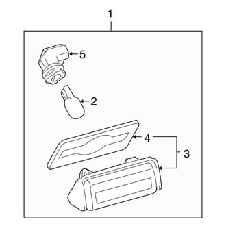 Toyota OE - Rear Lamps - License Lamps