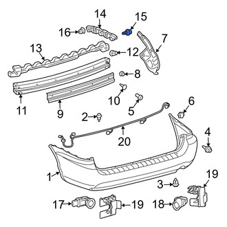 Toyota OE - Upper Bumper Cover Screw