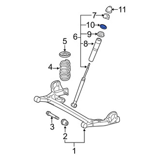 Toyota OE - Front Lower Suspension Strut Mount Reinforcement