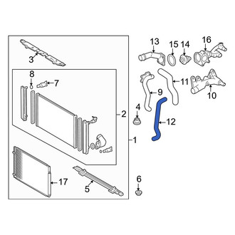 Toyota OE - Lower Radiator Coolant Hose