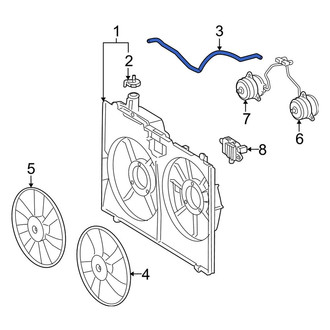 Toyota OE - Engine Coolant Reservoir Hose