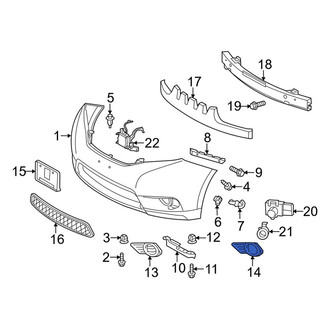 Toyota OE - Front Left Fog Light Trim