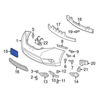 Toyota OE - Front License Plate Bracket