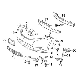 Toyota OE - Front Bumper - Bumper & Components