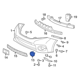 Toyota OE - Front Left Fog Light Trim