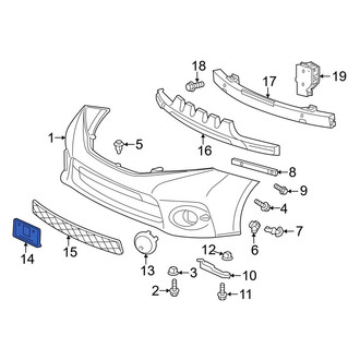 Toyota OE - Front License Plate Bracket