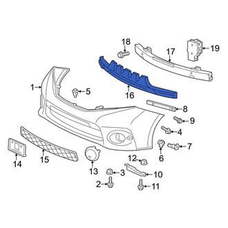 Toyota OE - Front Bumper Impact Absorber
