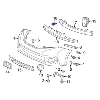 Toyota OE - Bumper Impact Bar Bolt
