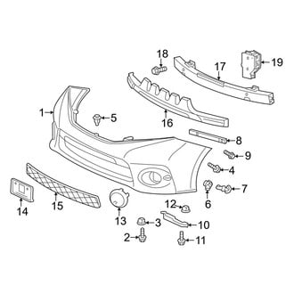 Toyota OE - Front Bumper - Bumper & Components (Bumper Cover & Trim), (SE)