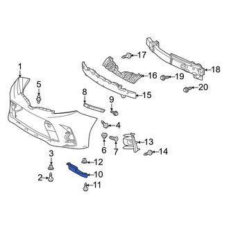 Toyota OE - Front Left Bumper Cover Reinforcement