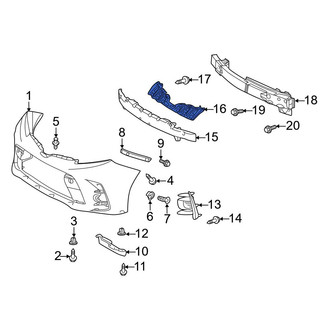 Toyota OE - Front Bumper Cover Reinforcement