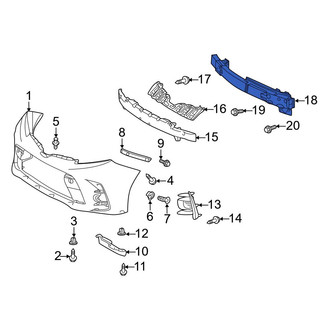 Toyota OE - Front Bumper Impact Bar