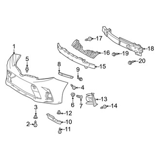 Toyota OE - Front Bumper - Bumper & Components (Bumper Cover & Trim)
