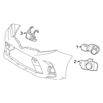 Toyota OE - Front Bumper - Bumper & Components (Electrical Components), (Limited / Limited Premium)