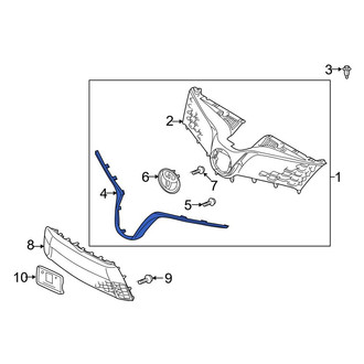 Toyota OE - Front Upper Grille Molding