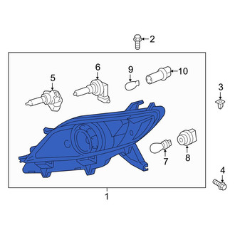 Toyota OE - Front Left Headlight Assembly