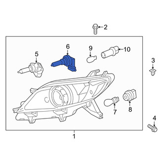 Toyota OE - Front Headlight Bulb