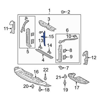 Toyota OE - Front Hood Latch Support