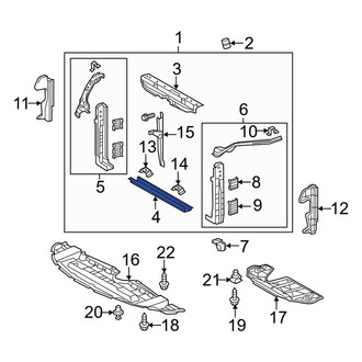 Toyota OE - Front Lower Radiator Support Tie Bar