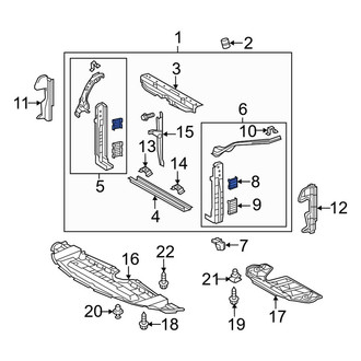 Toyota OE - Right Upper Radiator Support Panel Reinforcement