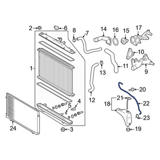 Toyota OE - Engine Coolant Reservoir Hose