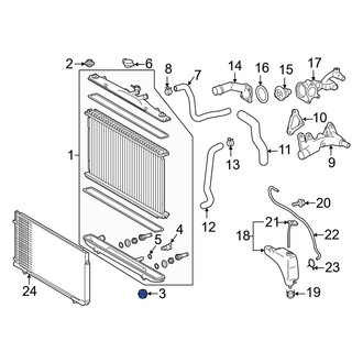 Toyota OE - Lower Radiator Insulator