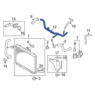 Toyota OE - Engine Coolant Pipe
