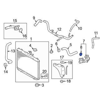Toyota OE - Engine Coolant Outlet Gasket