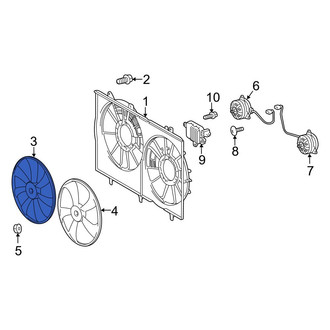 Toyota OE - Left Engine Cooling Fan Blade