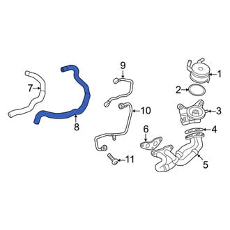 Toyota OE - Left Engine Oil Cooler Line