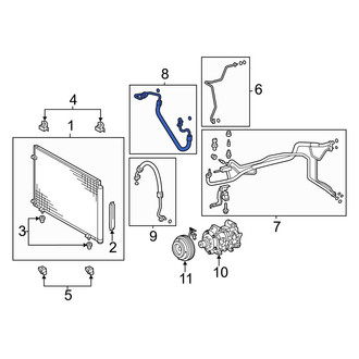 Toyota OE - A/C Refrigerant Discharge Hose