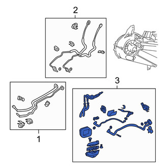 Toyota OE - Rear Auxiliary A/C Evaporator Hose Assembly