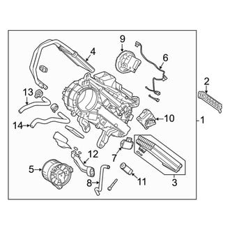 Toyota OE - Air Conditioner & Heater - Evaporator Components (Rear)