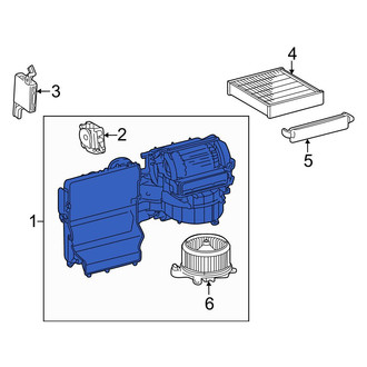 Toyota OE - Front HVAC Blower Case Assembly