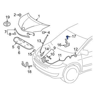 Toyota OE - Hood Hinge Bolt