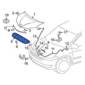 Toyota OE - Front Hood Insulation Pad