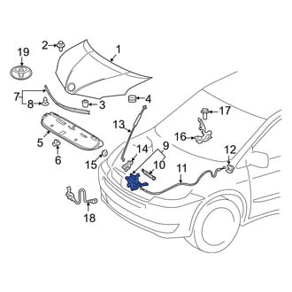 Toyota OE - Front Hood Latch