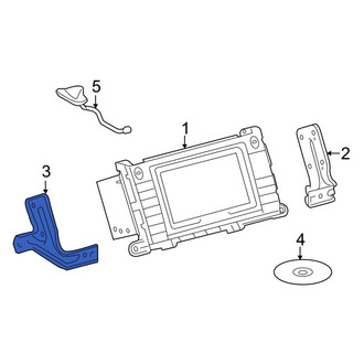 Toyota OE - Left Radio Bracket