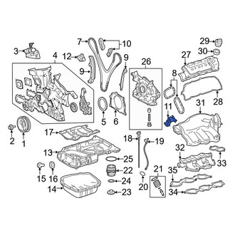 Toyota OE - Left Engine Timing Chain Tensioner