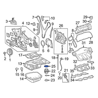 Toyota OE - Engine Oil Filter Housing Cover Drain Plug O-Ring