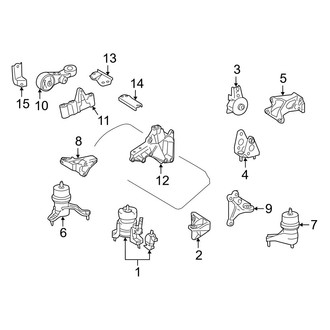 Toyota OE - Engine / Transaxle - Engine & Transmission Mounting